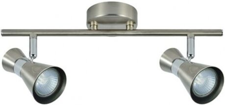 Fabrilamp - akunadecor Maximo Bathroom Strip 2 verstellbare Strahler Nickel-Chrom