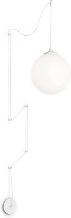 Ideal Lux Boa - 1 Light Globe Deckenanhänger Weiß, E27