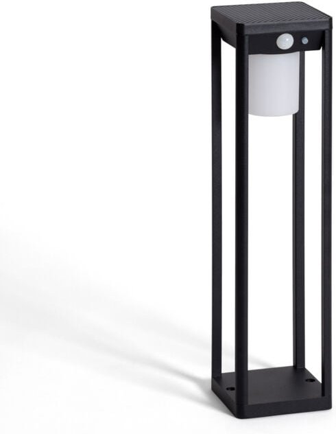 Led Bodenstehleuchte Außen Solar 2.5W 40cm Aluminium mit Bewegungssensor Devah Schwarz