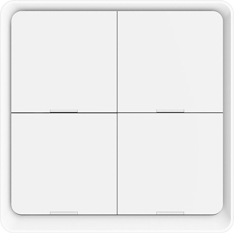 4 Gang Tuya ZigBee Wireless 12 Scene Switch Push Button Controller Batteriebetriebenes Automatisierungsszenario für Tuya...