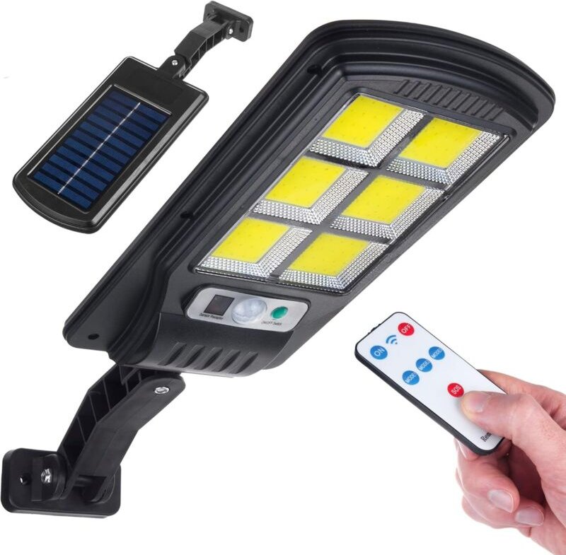 5er-Set Solar-Außenleuchten, LED-Wandleuchten mit Bewegungsmelder, IP65 wasserdicht, mit Fernbedienung, geeignet für Auß...