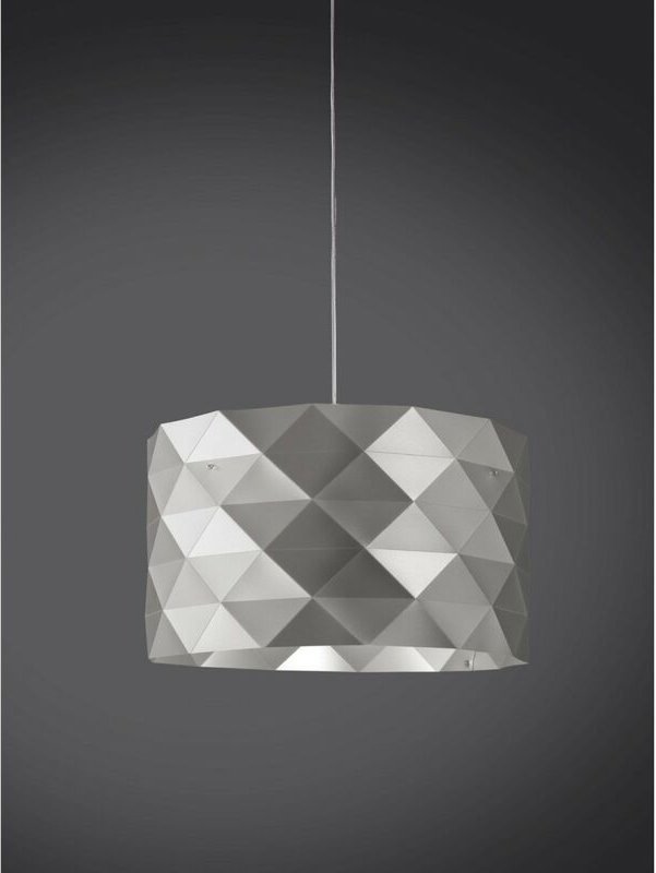 Linea Zero - Aufhängung 5 Lichter Silber in verchromtem Metall Cm. 40 x 25 Std