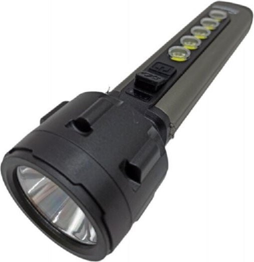 Trade Shop Traesio - Trade Shop - usb wiederaufladbare led taschenlampe 5W+5 cob licht camping radfahren wandern Q-LED67...