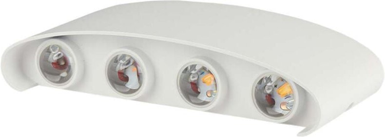 7W led Wandleuchte Doppelstrahl Sandkörper Weiß Naturweiß IP65 - V-tac