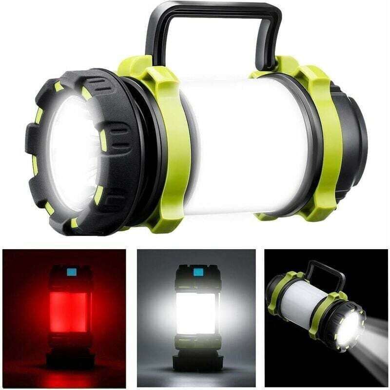 Wiederaufladbares LED-Campinglicht, 1000 Lumen, superstarkes Campinglicht, 6 Funktionen, IPX5 wasserdicht, geeignet für ...
