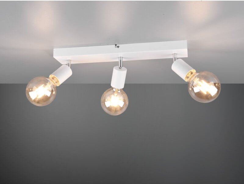 Strahler 3xE27 Vannes Weiß L44 cm Trio Lighting