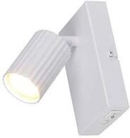 Wandleuchte Wandlampe Flurleuchte Schlafzimmerlampe Metall weiß GU10 H 15 cm