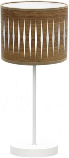 Fabrilamp - Piron Tischlampe 1xe14 Weiß/Dunkelholz 42x17x17 Cm mark