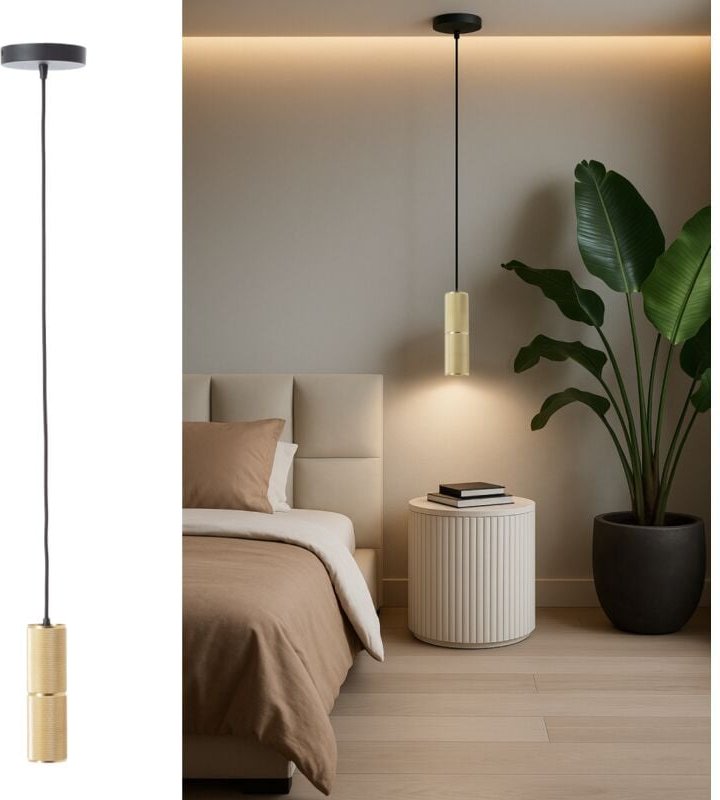 Thumbnail - Brilliant - Marty led Pendelleuchte, GU10-Fassung, dimmbar, warmweißes Licht, ideal für Wohnzimmer & Küche, 350 Lumen, 5...