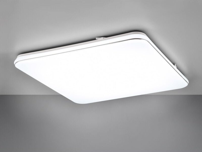 Reality Leuchten - Flache led Deckenleuchte blanca dimmbar, Neutralweiß Quadrat, 53cm