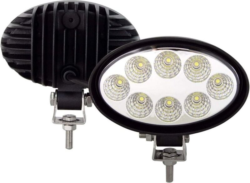 2PCS Phare de Travail LED Tracteur Ovale 14cm 5.5'' 24W Projecteur LED 12V 24V IP67 Etanche Feux Antibrouillard LED Inon...