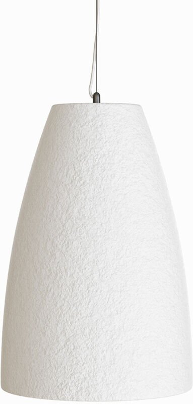 Pendelleuchte - Minimalistisches Design - Steinoptik-Oberfläche - Sinur I Weiß