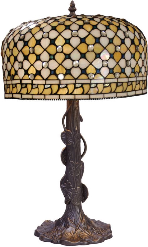 Tischlampe mit Blättern Serie Queen D-45cm