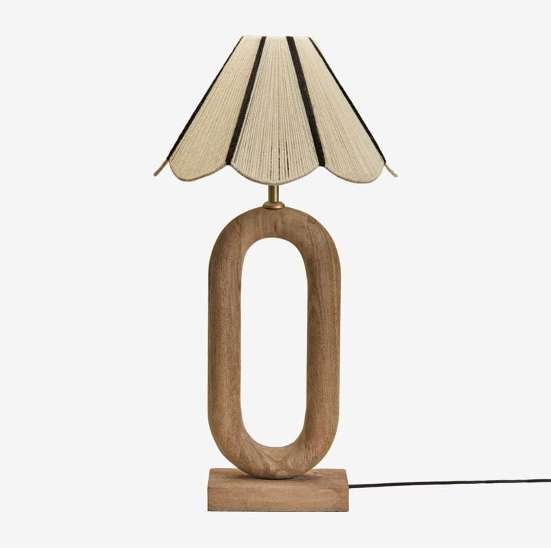 Tiberia Tischlampe aus Mangoholz Mango-Holz - Sklum