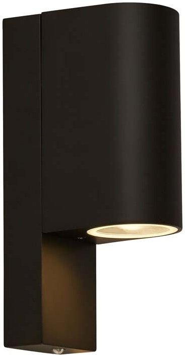 Thumbnail - Searchlight - Wandleuchte Außenlampe Hauswandleuchte Alu schwarz Glas Gartenleuchte GU10