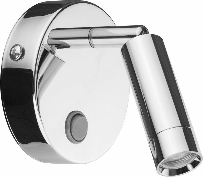 Licht-erlebnisse - led Wandlampe mit Schalter rund ø 14 cm klein schwenkbar Leselampe Bett Wandleuchte Sofa