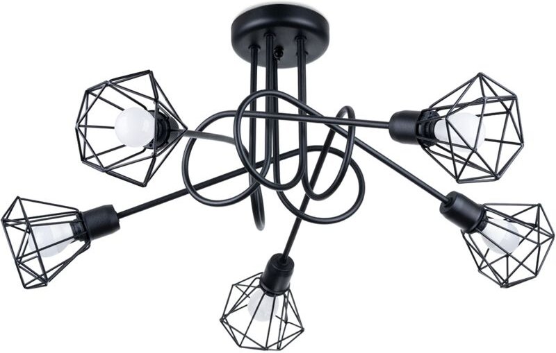 Artemis 5S schwarzer Kronleuchter