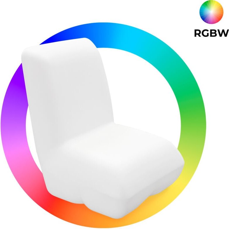 LED RGBW Leuchtendesitz - 16W - Wiederaufladbar