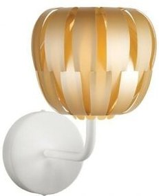 New Gold Wandleuchte aus Metall Cm. 19 x 25 x 26 Uhr