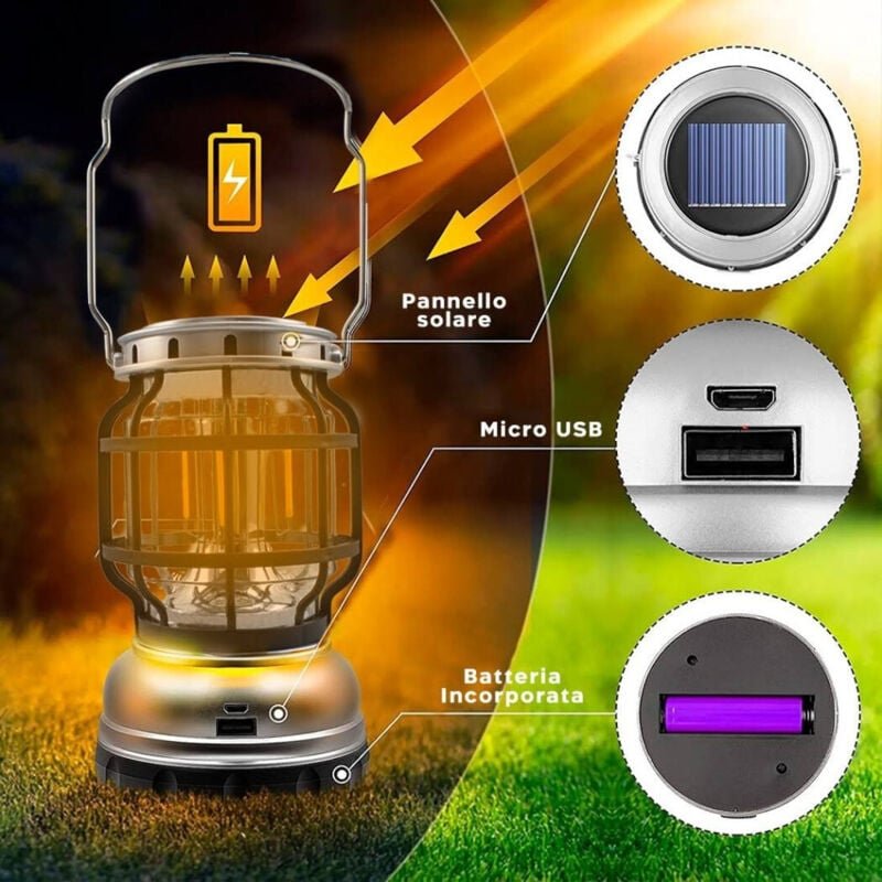 Trade Shop Traesio - Trade Shop - lampada from led show lanterna toportatile recaricabile usb -