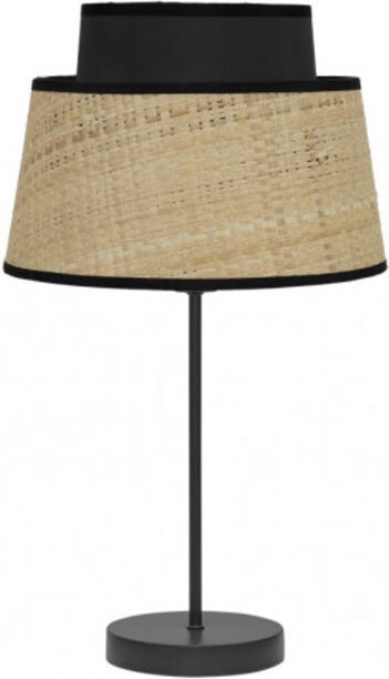 Fabrilamp Zweifarbige Tischleuchte Natur/schwarz Modell Jia