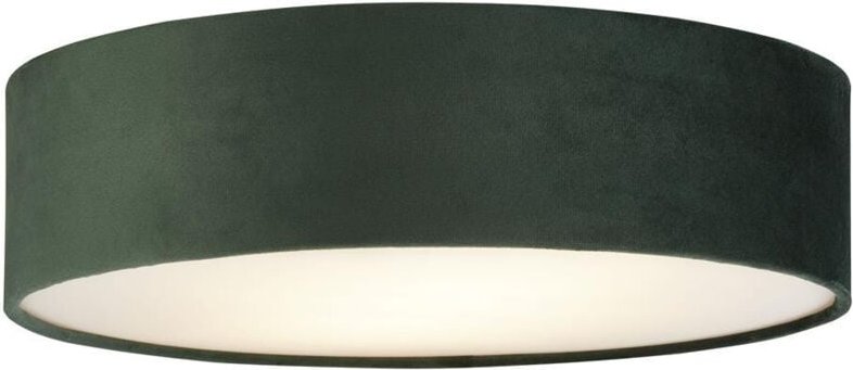 Searchlight - Deckenleuchte Wohnzimmerlampe Schlafzimmerleuchte E27 Samt grün weiß rund Küche