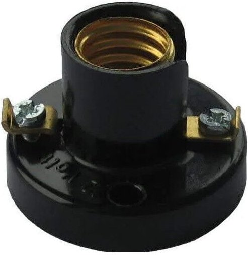 Electraline - Paternosterbuchse E10, 2A, 250V, 2 Montagelöcher im Abstand von 30mm