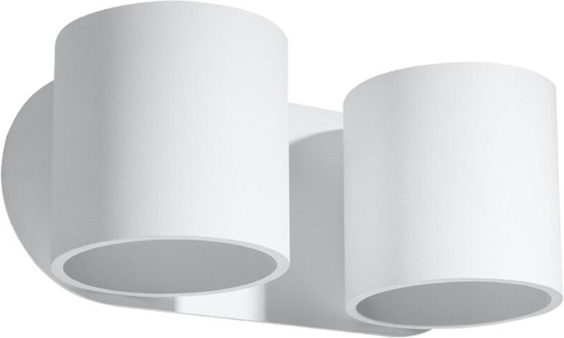 Twin Round Up & Down Wall Lamp White G9 Twin Round Up & Down Wandleuchte Weiß G9