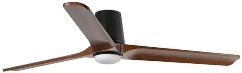 Heywood tub l Schwarzer Deckenventilator mit Licht 33839-1TW