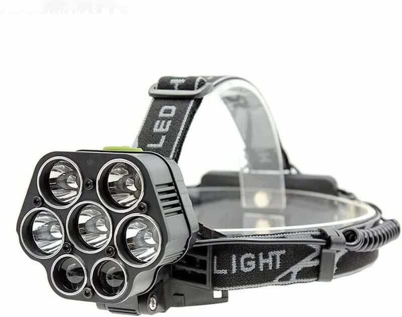 Gotrays - Superhelle Stirnlampe, leistungsstarke 3000 lm, wasserdicht, per usb wiederaufladbar, 18650, Stirnlampe, Campi...