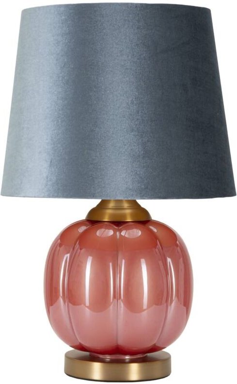 Tischlampe Fibocchi, Schreibtischleuchte, Büroleuchte, Arbeitslampe, 33x33 h50 cm, Rot und Blau - Dmora