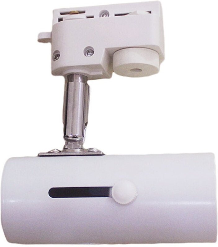 Verstellbare E27-LED-Schienenstrahlerfassung – verstärkte 3-adrige Fassung, weiß, 220 V für Innenbeleuchtung