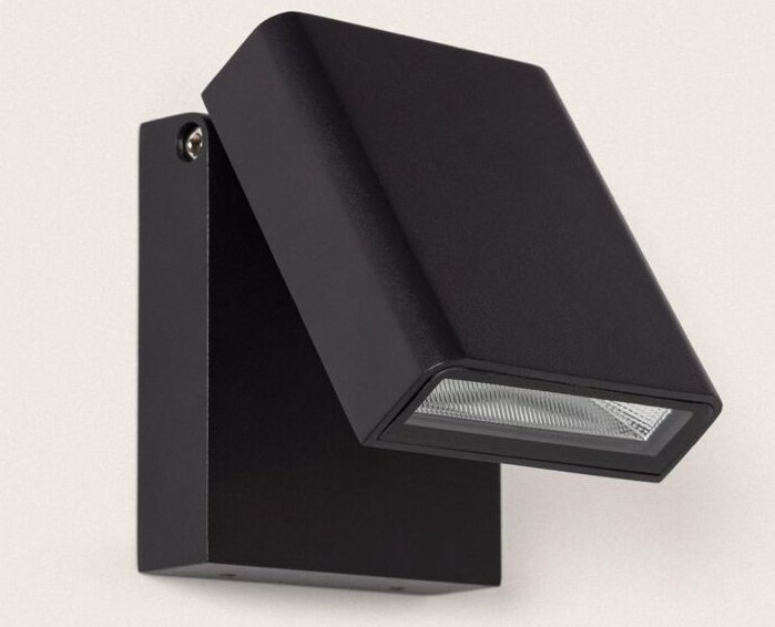 Led Wandleuchte Außen 6W Aluminium Mully Schwarz