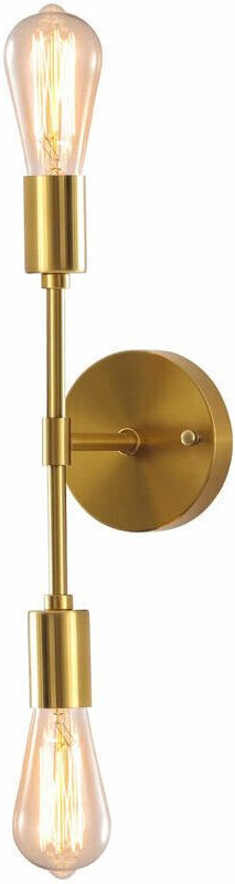 Tigrezy Gold-Wandleuchten, Badezimmer-Waschtischleuchte mit 2 Leuchten, E27-Sockel, Wandleuchten für Spiegel, Flur, Küch...