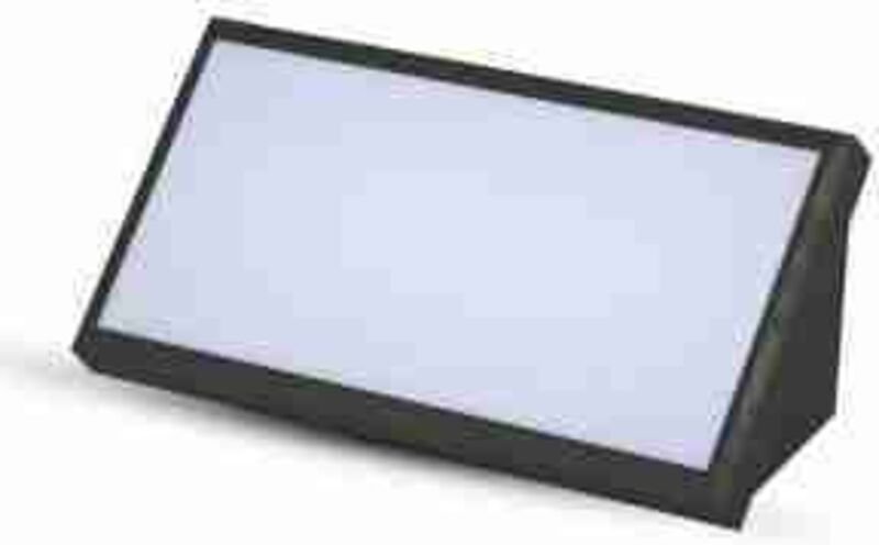 LED6810 VT-8055 E27 Wandlampenfassung Klarglas Mattschwarz