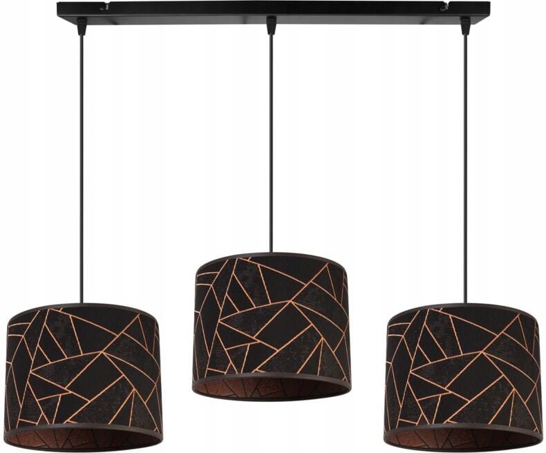 Hängelampe, Deckenleuchter, Lampenschirm, Muster, Kupfer