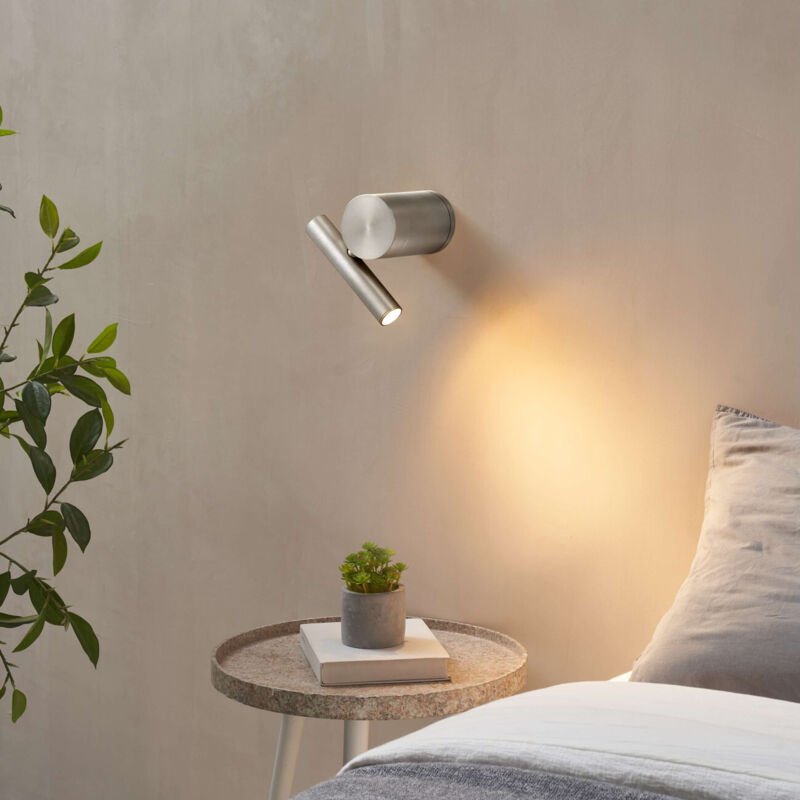 Orientierbare und dimmbare LED-Leselampe Chromdesign - Isévia