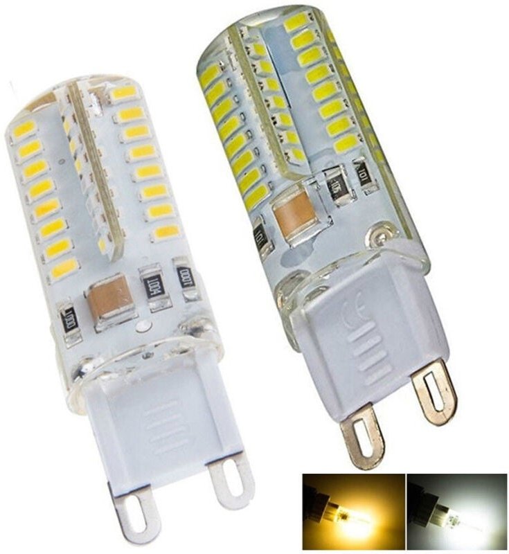 Trade Shop Traesio - Trade Shop - G9 LED-Lampe 220V 5W 64 LEDs Warmes Kaltes Licht über 500 lumen hohe Helligkeit -