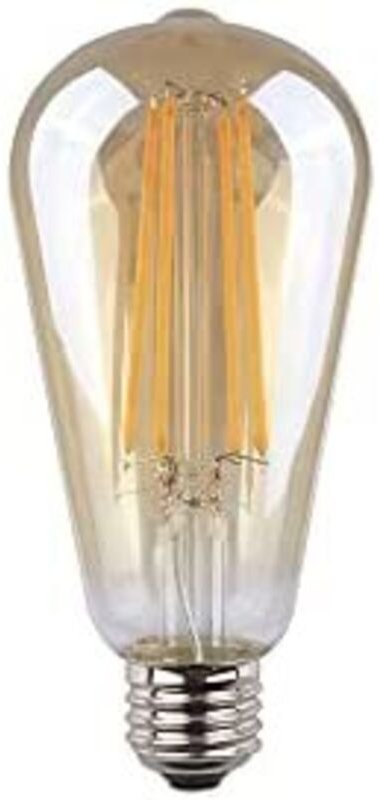 EDM - Eiförmige Glühbirne mit LED-Faden. Vintage-Glas e27 6w 500lm 2000k warmes Licht ø6,4x14,2cm