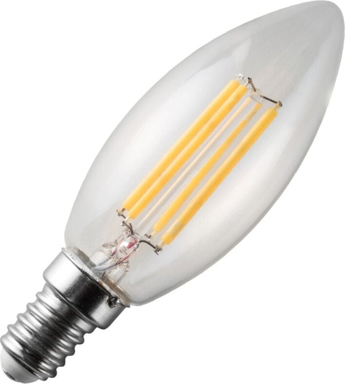 Trade Shop Traesio - Trade Shop - led-leuchten Glühlampe Oliva E14 FilLED 4W äquivalent traditionell 40W -