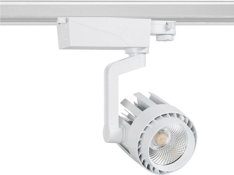 Efectoled - 3-Phasenstromschiene LED-Strahler 30W Dora Weiß 4000K Neutralweiß