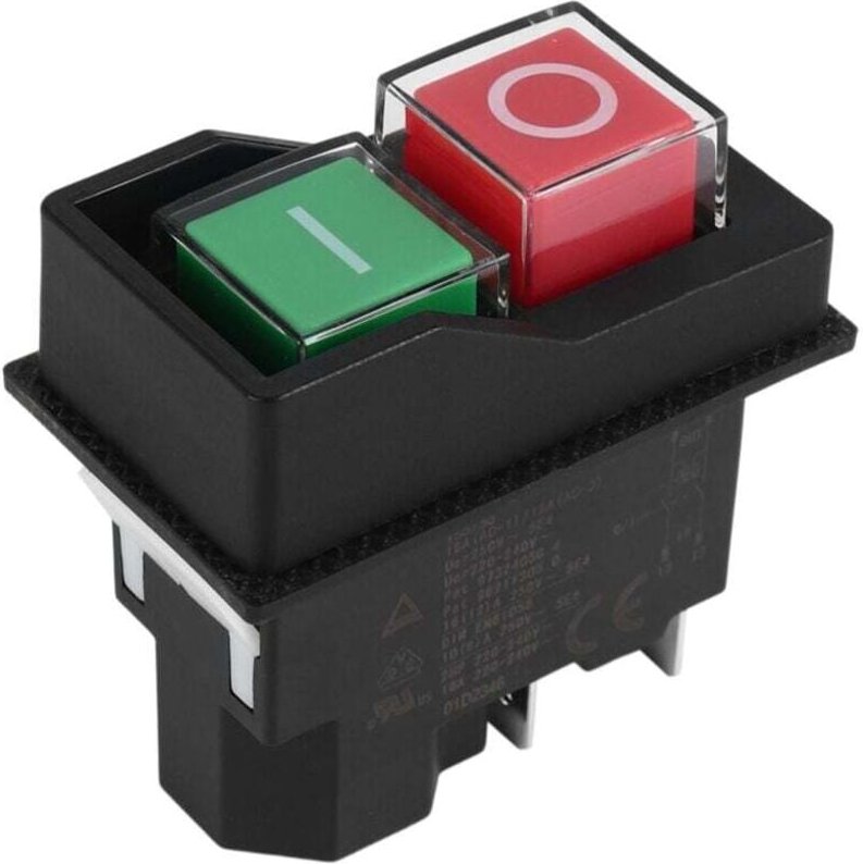 220V 4-poliger elektromagnetischer Drucktaster für Gartengeräte