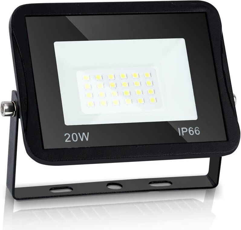 Thumbnail - Led Fluter Flutlicht Strahler Baustrahler Außenlampe IP65 Gartenstrahler Scheinwerfer 20W Kaltweiß - Tolletour