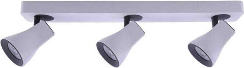 Aspe GU10 weißer Dreilichtstreifen