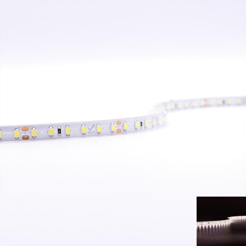Strip 24V LED Streifen 5M 14,4W/m 60LED/m 10mm - Lichtfarbe: Neutralweiß 4000K - Schutzart: IP65