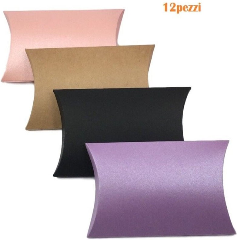 Trade Shop Traesio - Trade Shop - set mit 12 karton-geschenkboxen und bunten tüten 46X28CM -