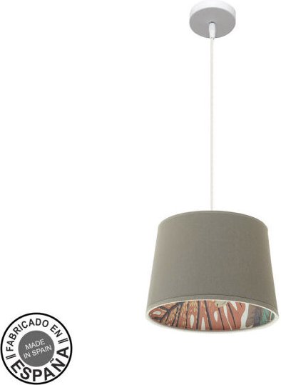 Thumbnail - Lampe de Deckenstativ 30d Tunez 1xe27 Weiß/topo gemustert - Fabrilamp