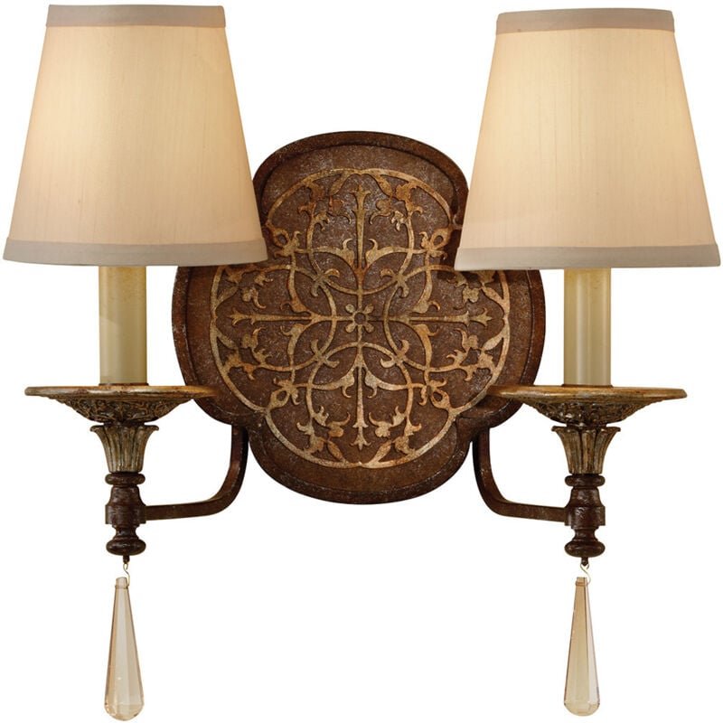 Marcella - 2 Light Indoor Candle Wandleuchte British Bronze, E14 - Elstead