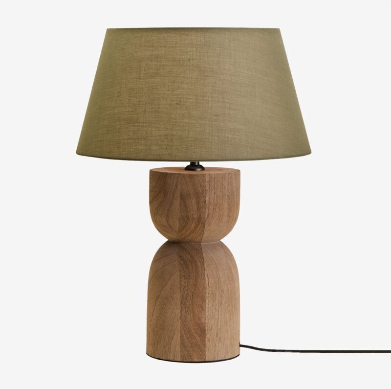 SKLUM Diniz Tischlampe aus Mangoholz ↑30 cm
