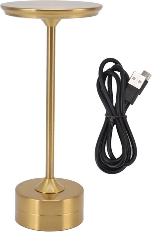 UBEF Kabellose Tischleuchte, moderne wiederaufladbare tragbare LED-Tischleuchte aus Metall mit Typ-C-Anschluss und 2000 ...